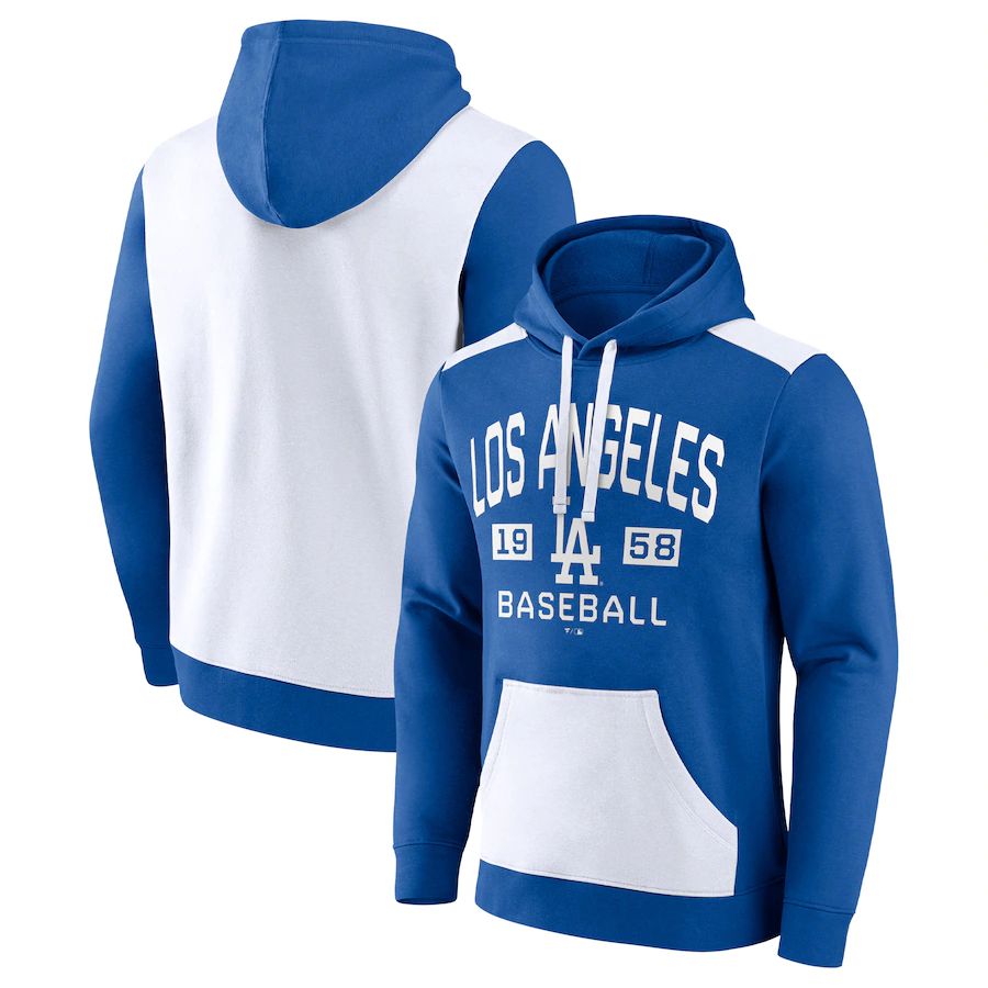 Men 2023 MLB Los Angeles Dodgers blue Sweatshirt style 2